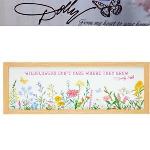 Dolly Parton Wildflowers Framed Wall Decor